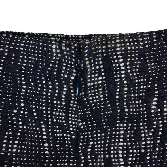 THE LIMITED Sophie Theallet Pencil Skirt Abstract Dot Pattern Navy Size 12 NWT - Picture 5 of 12
